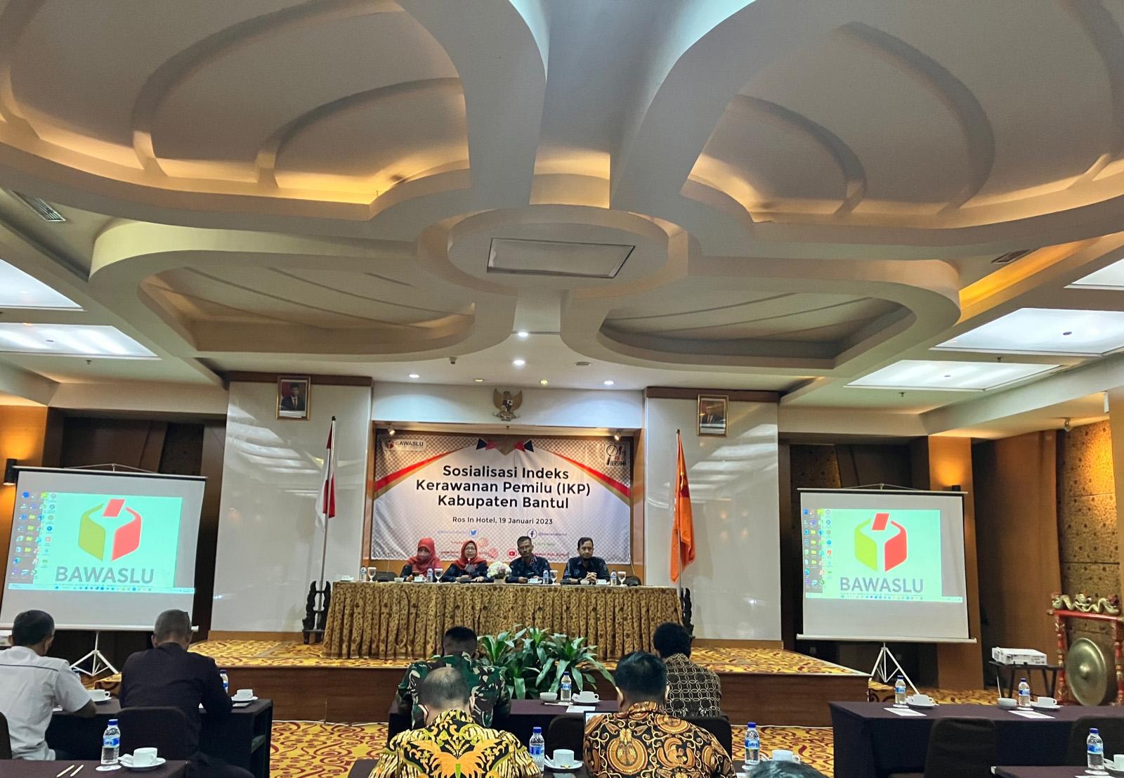 Sosialisasi Indeks Kerawanan Pemilu (IKP) Kabupaten Bantul, Bawaslu Undang IIQ An-Nur