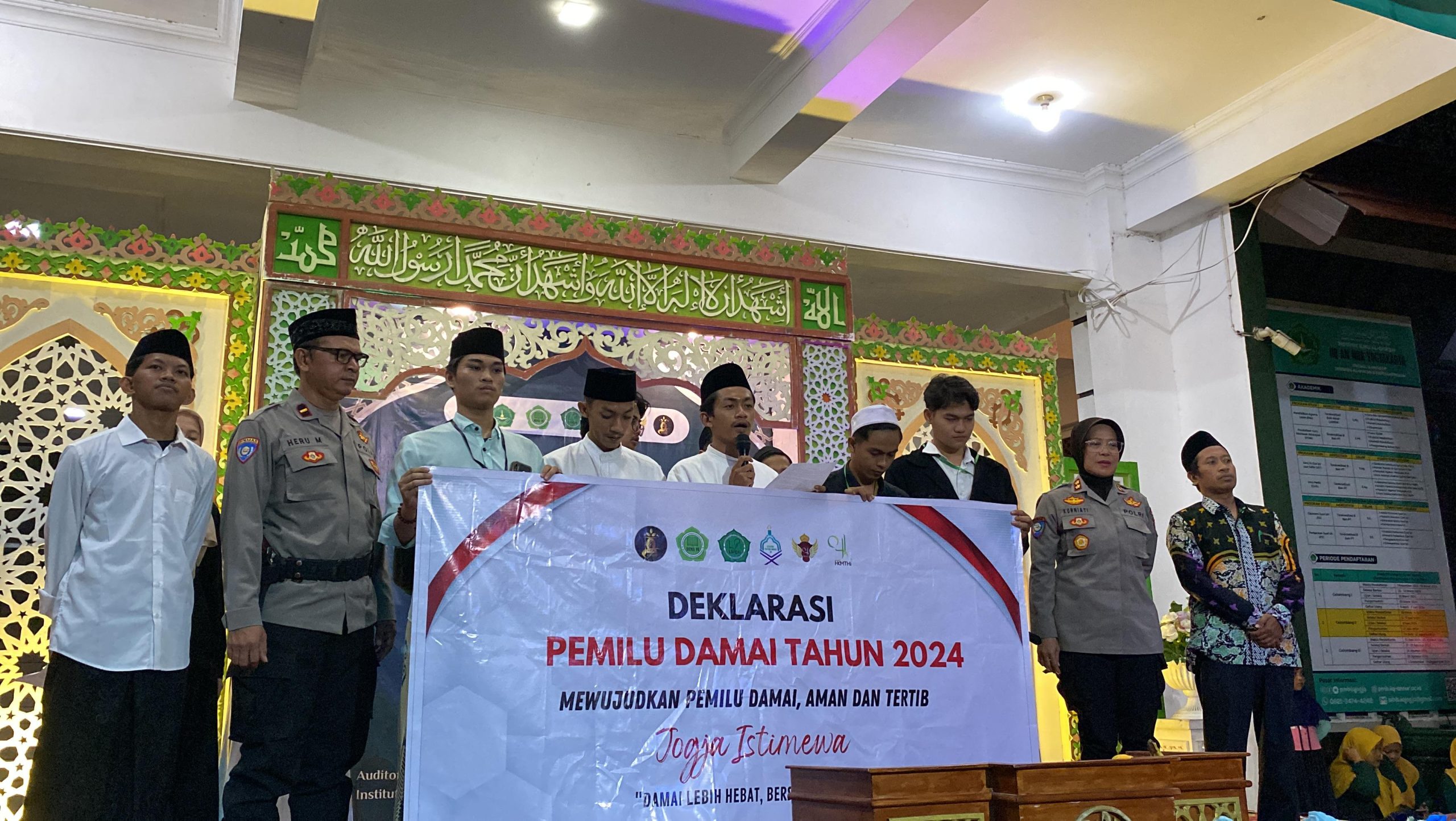 Jaga Stabilitas Pemilu, DEMA Ushuluddin IIQ An Nur Yogyakarta Cetuskan Deklarasi Pemilu Damai