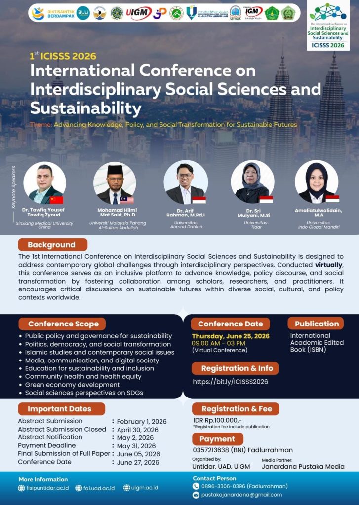 WhatsApp Image 2026 02 10 at 08.44.25 - CALL FOR PAPERS & PARTICIPANTS: Berkolaborasi dengan Perguruan Tinggi Internasional dan Nasional, IIQ An Nur Yogyakarta Bakal Gelar The 1st ICISSS 2026